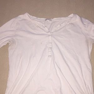 Gap white long sleeve